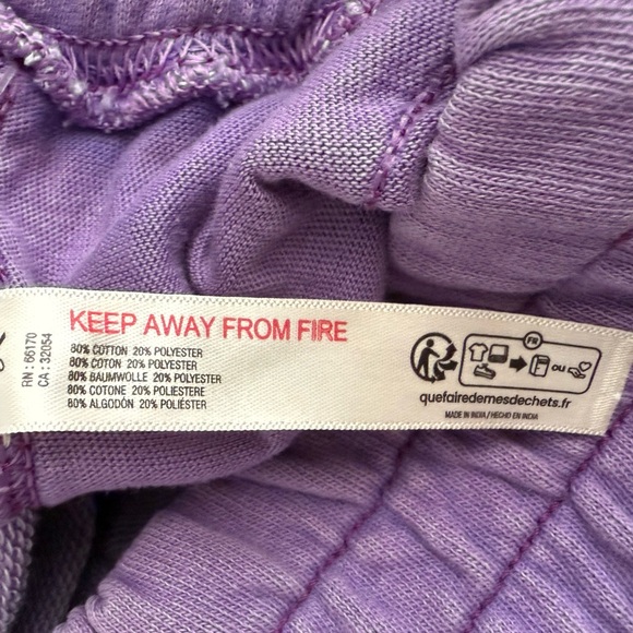 NEW FREE PEOPLE FP MOVEMENT SUPER BERRY PURPLE ALL STAR LOGO SHORTS SZ M - Picture 10 of 11